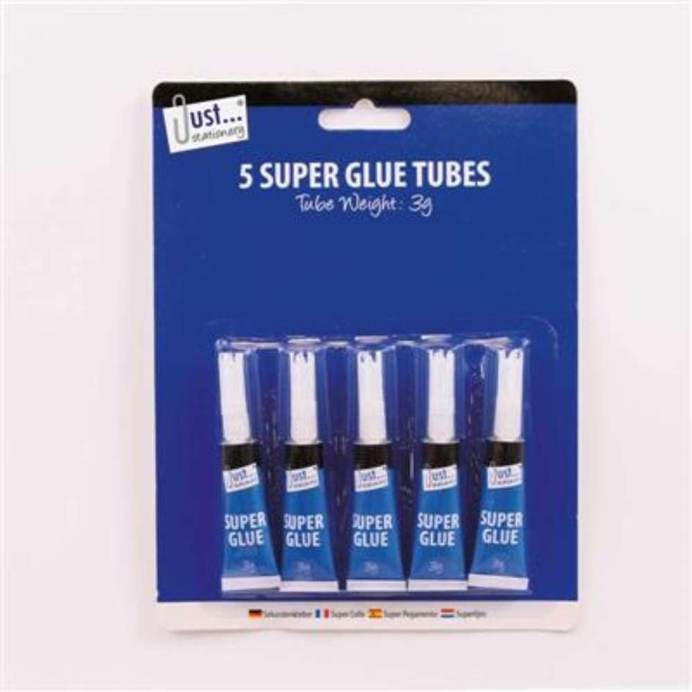 5 Super Glue Tubes