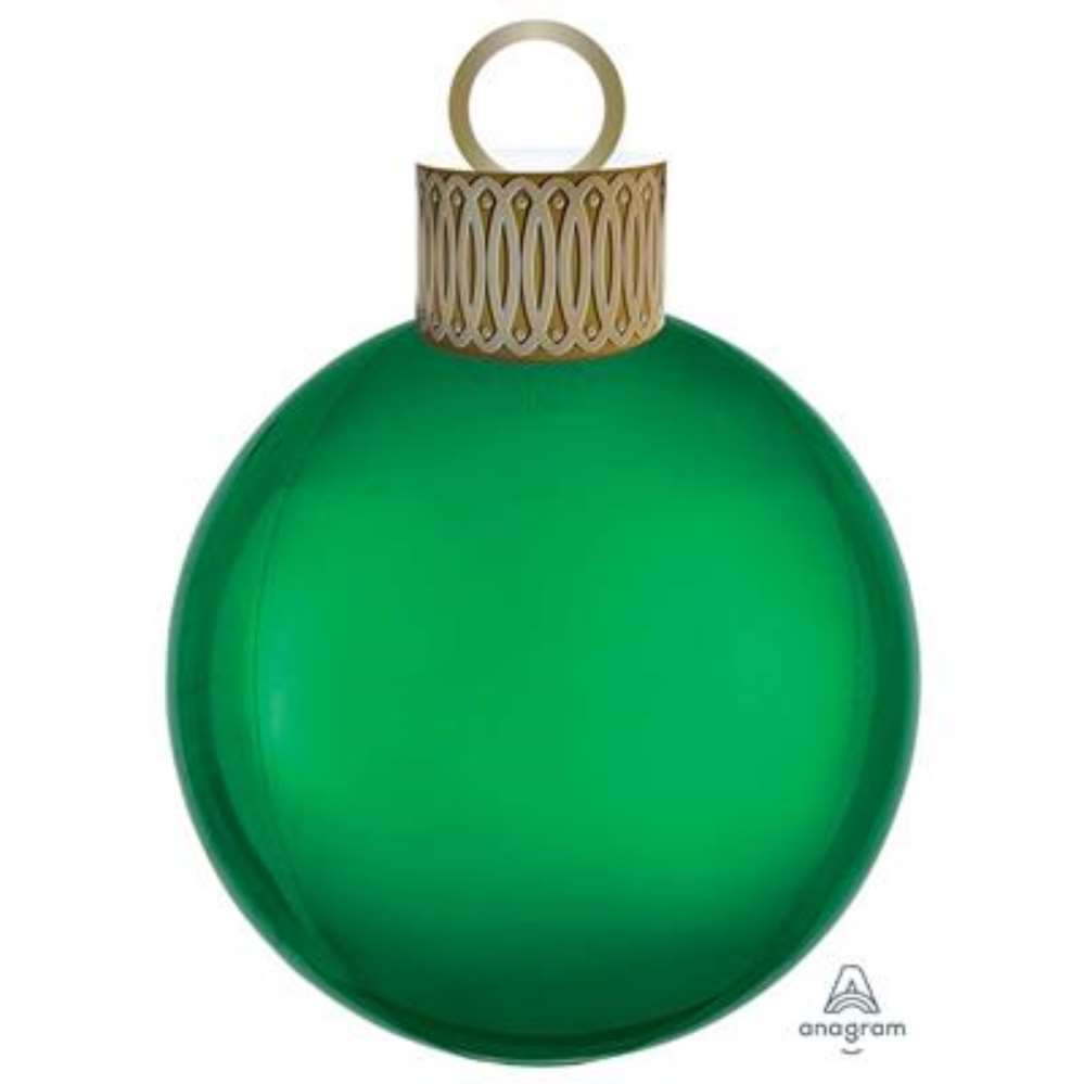 Foil Balloon 16" Orbz Ornament Kit Green
