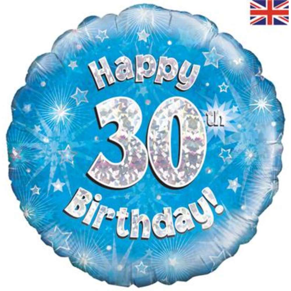 Oaktree Age 30 Blue 18" Foil Balloon
