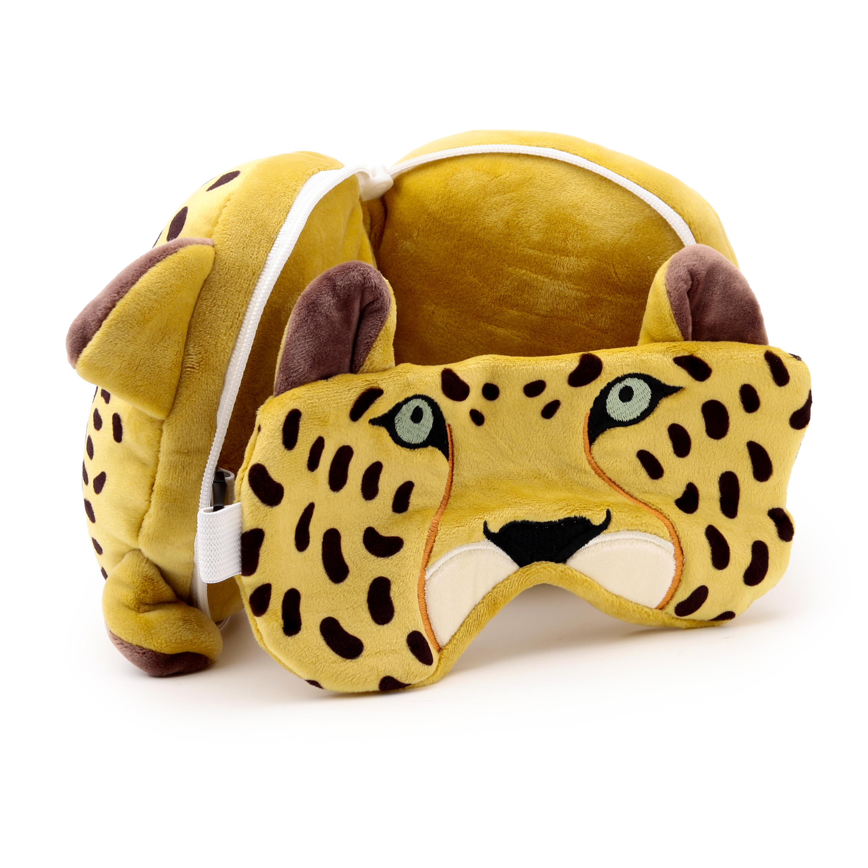 Leopard Travel Pillow And Eye Mask Relaxeazzz