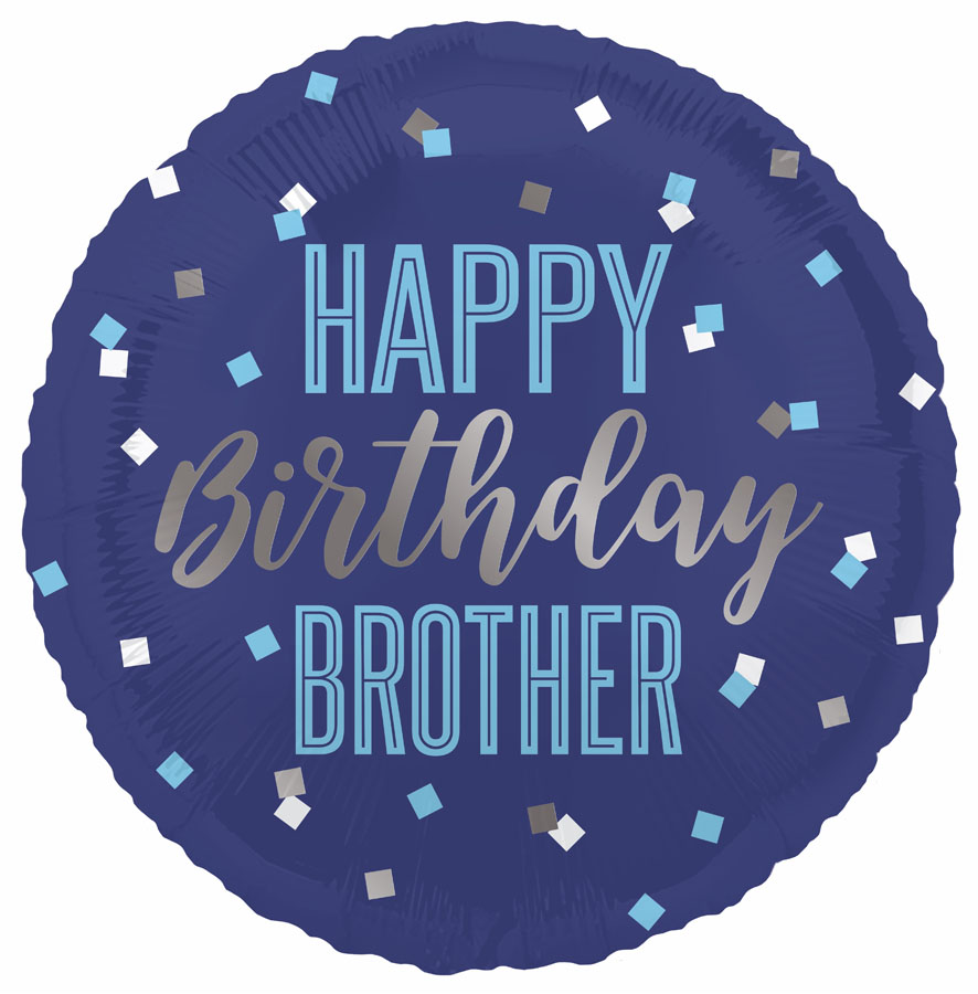 Unique Birthday Brother 18" Foil Balloon