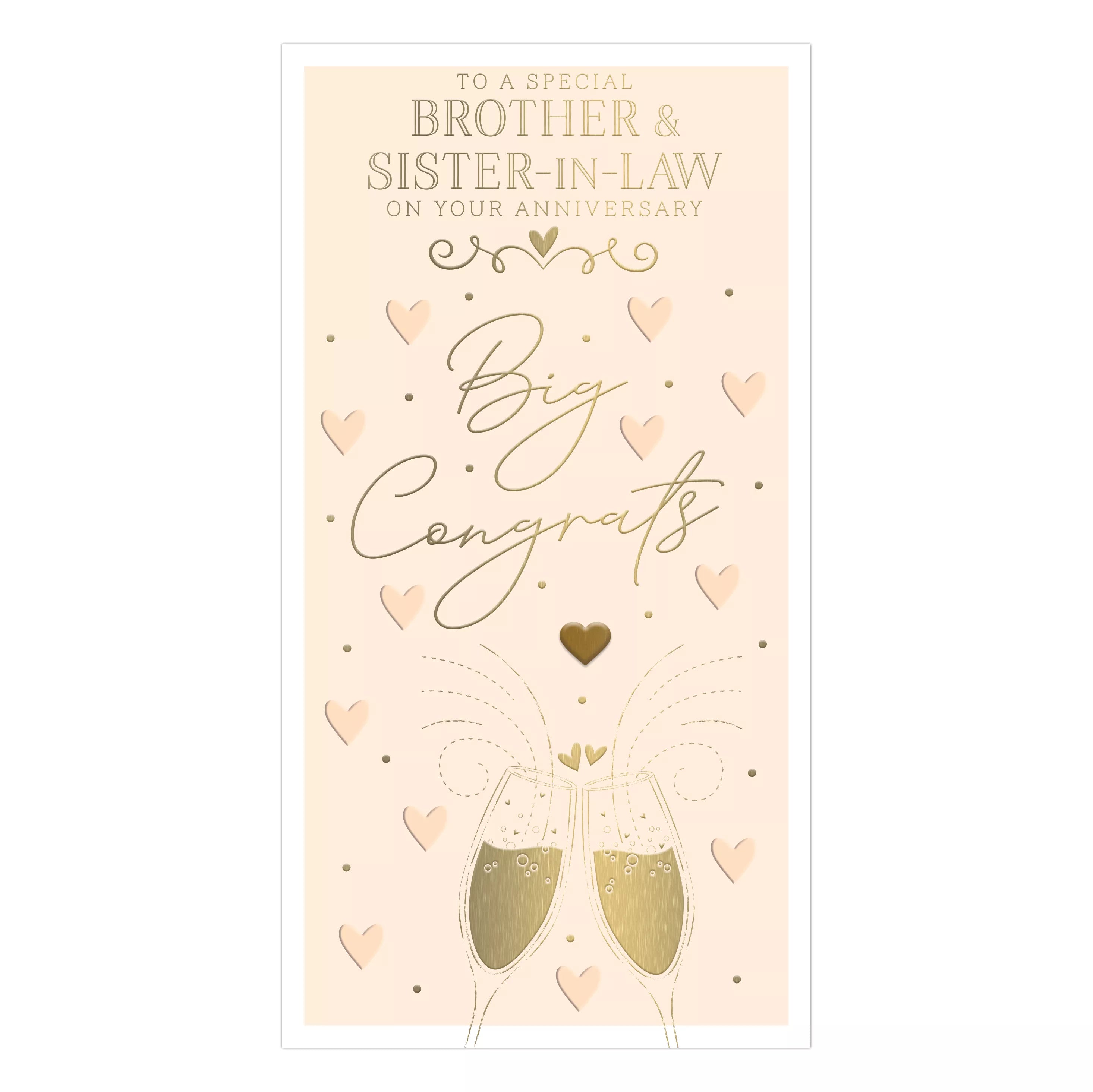 Prelude C55 Anniversary Brother & SIL greeting cards, six-pack, featuring elegant designs for special occasions.