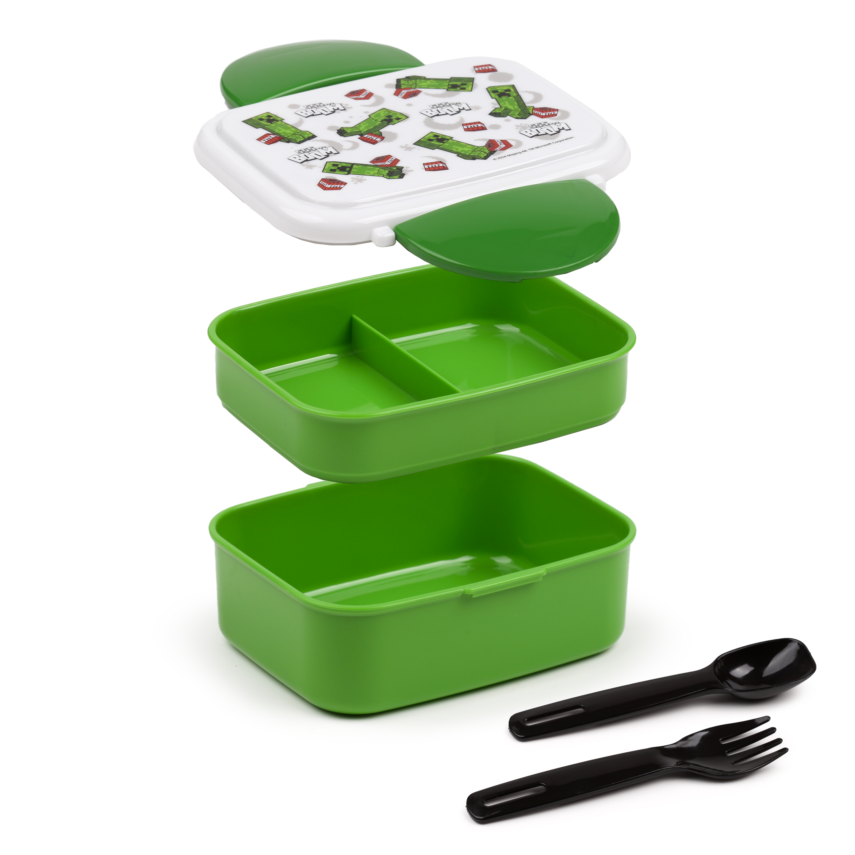 Puckator Lunch Box With Cutlery Minecraft