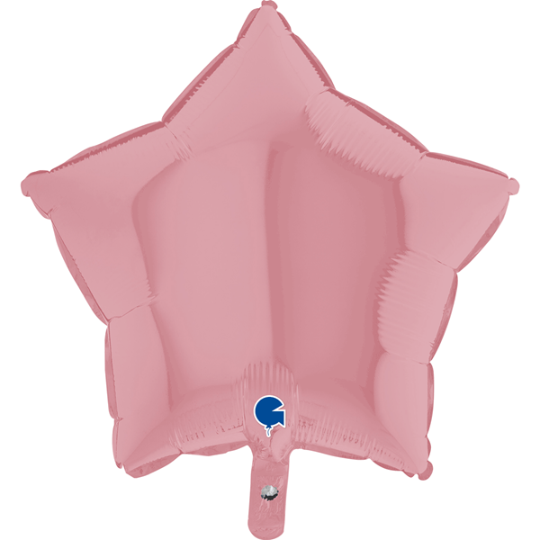 Grabo Foil Balloon Matte Pastel Pink Star 18"