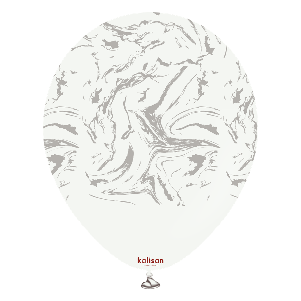 Kalisan Space Nebula White/Silver 12" Latex 25pk