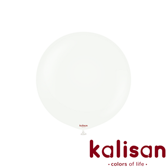 Kalisan Standard White 24" Latex Balloons 2pk