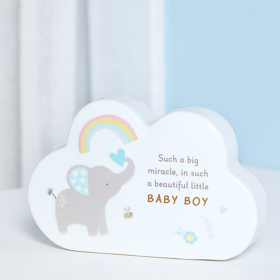 Widdop Hello Baby Mantel Cloud Baby Boy