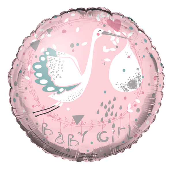 Simon Elvin Foil Balloon Baby Girl 18