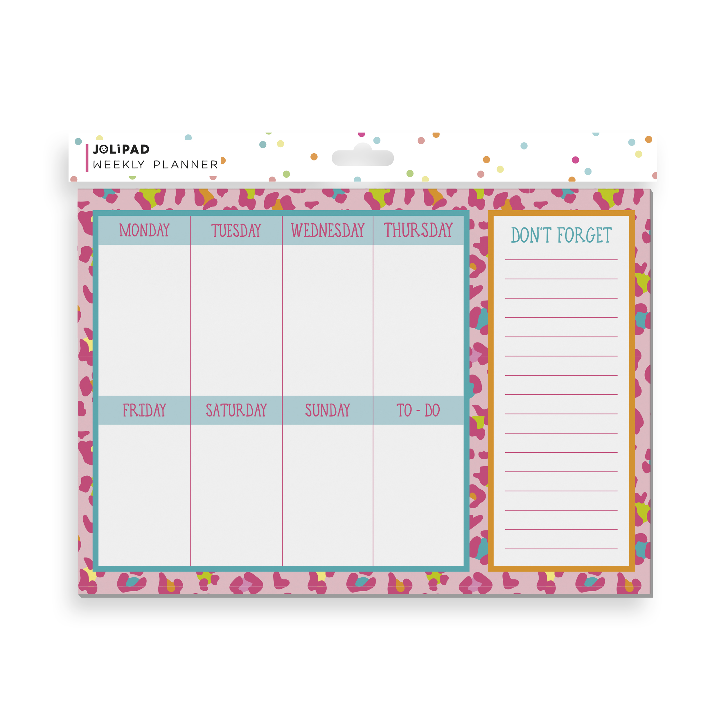 Eurowrap Weekly Planner A4 Animal Print 52 Sheets