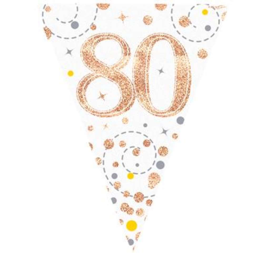 Oaktree Bunting Age 80 Fizz Rose Gold 3.9m