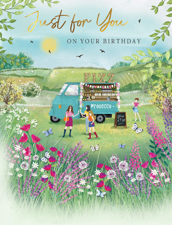 Regal 6 Pack Cards 8x6 Birthday Open