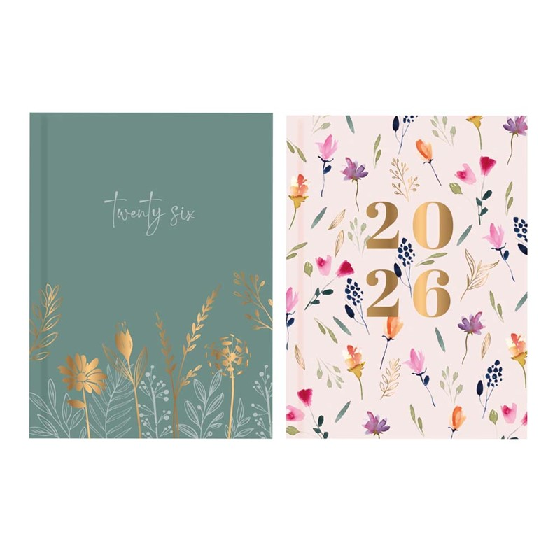 Diary A5 WTV Floral Meadow 2027 12pk