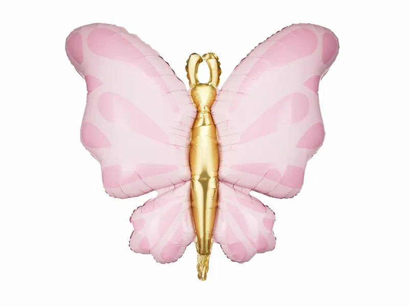 Pink & Gold Butterfly 27" Foil Balloon