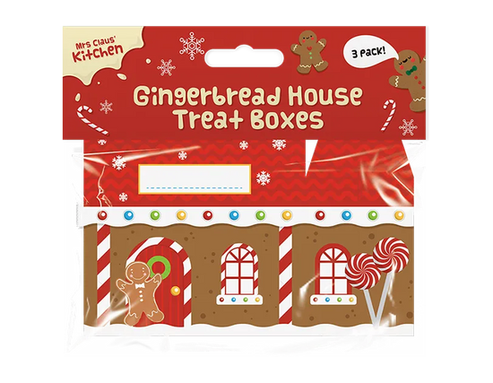 Gem Imports 3 Pack Treat Boxes Gingerbread House