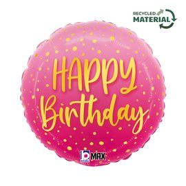 Grabo Foil Balloon Pink Birthday 18