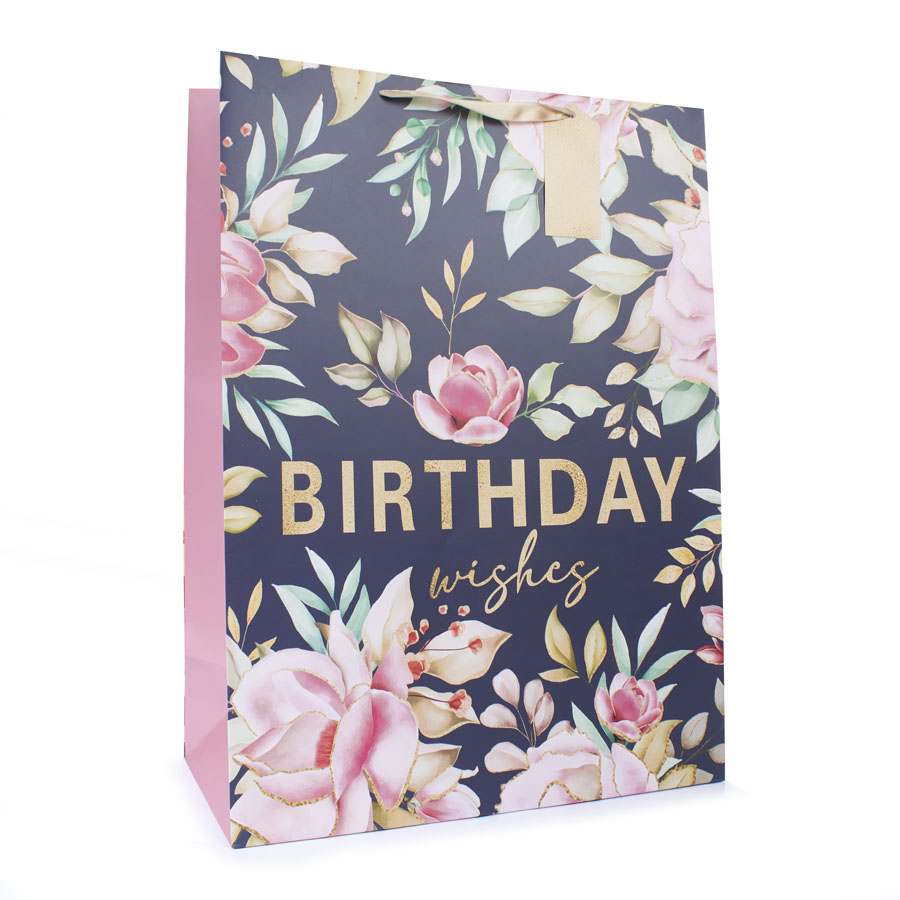 Tiger Feet Gift Bag Birthday Flowers Large 6pk