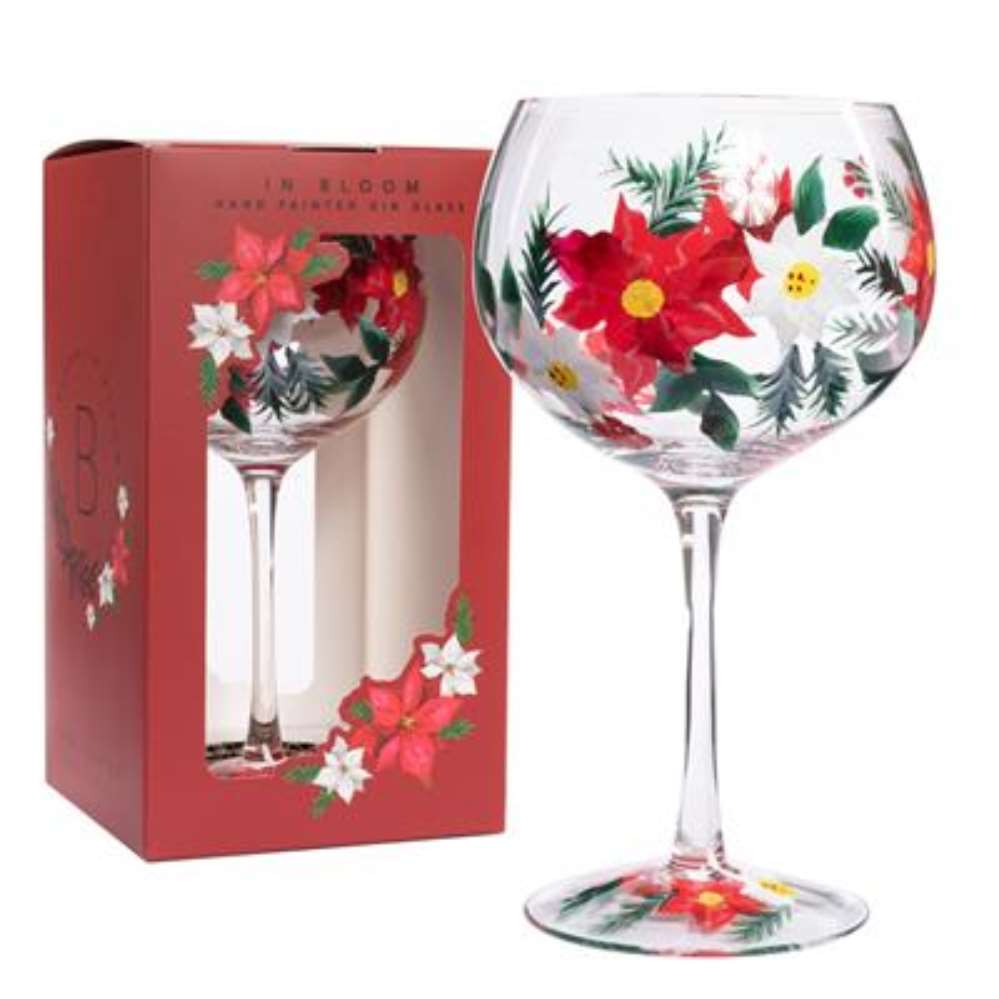 Gin Glass Poinsetta