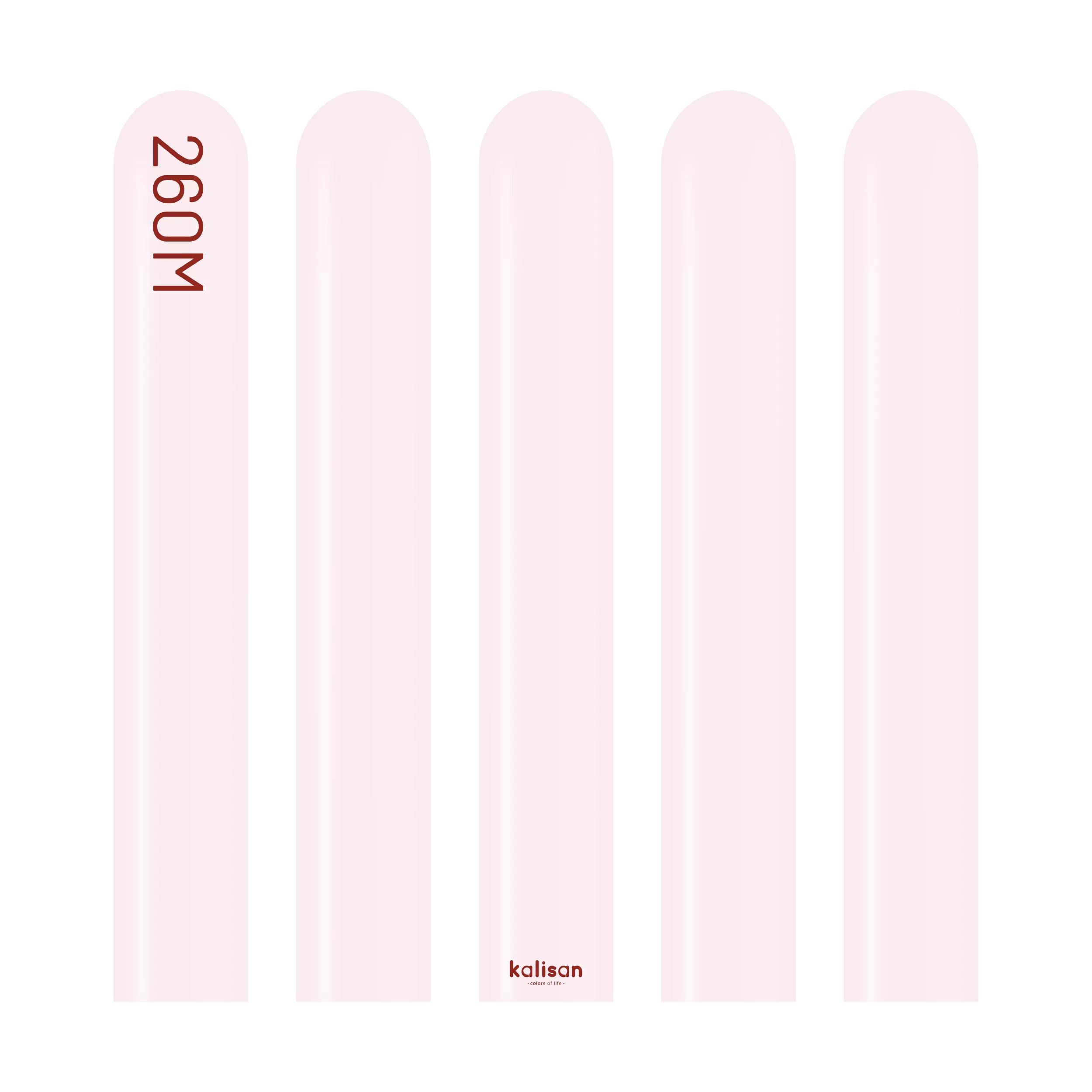 Kalisan 260 Nozzle Up Latex Modelling Macaron Pink 100-pack, flexible latex nozzles for cake decorating and icing tools.