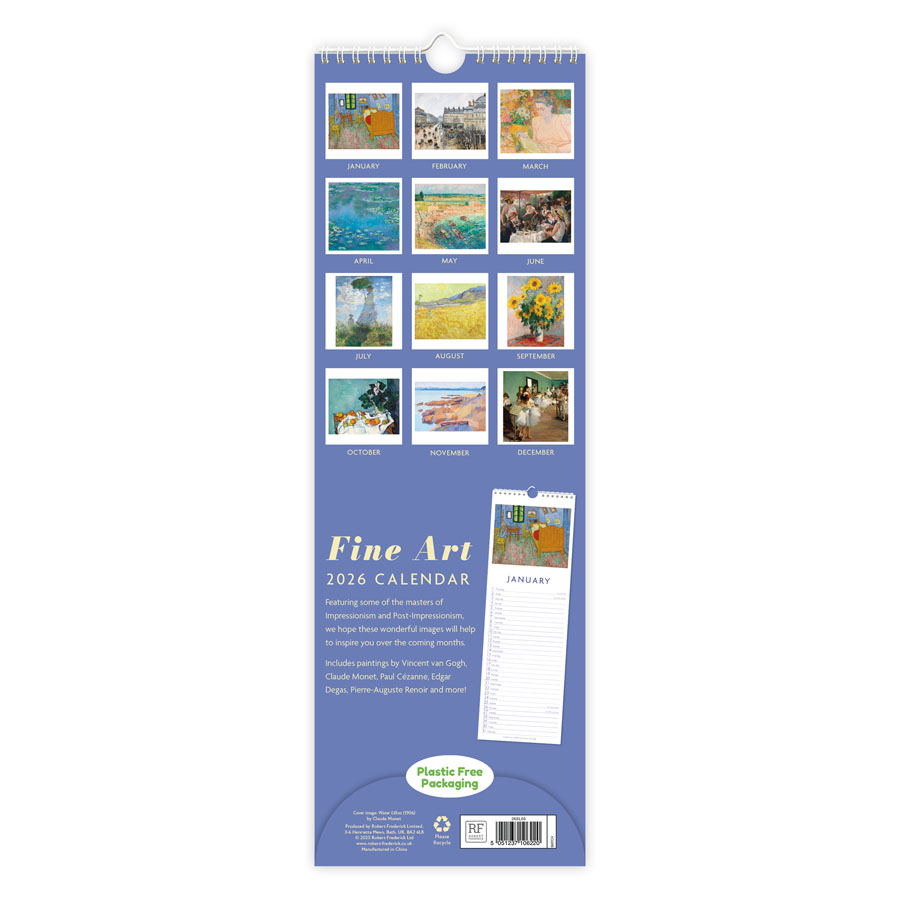 Calendar Slim Fine Art 2027