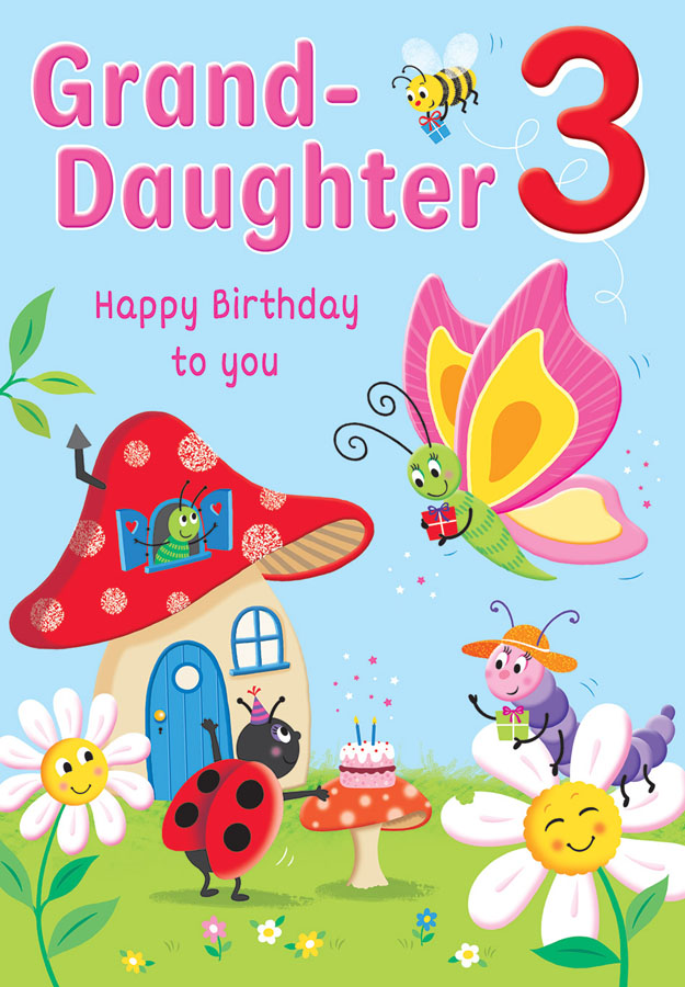 Regal C90 Birthday Age 3 Granddaughter 6pk