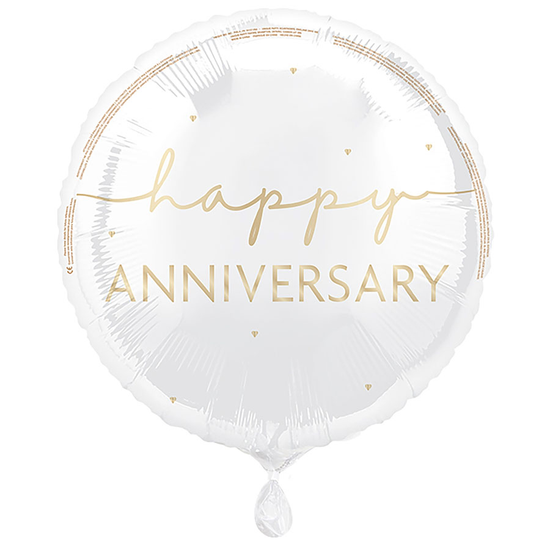 Unique Foil Balloon Happy Anniversary 18"