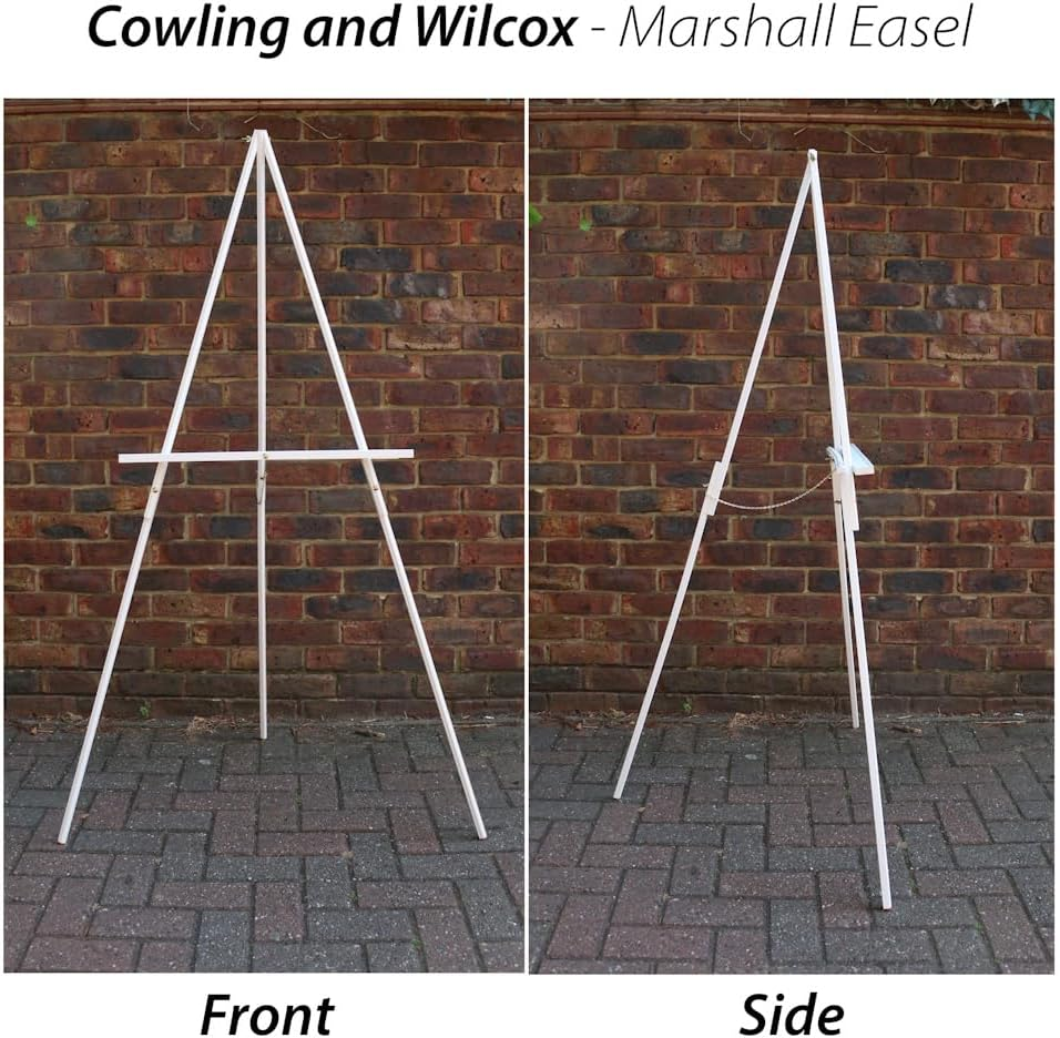 Tiger Feet Wood Display Easel Marshall White 152cm