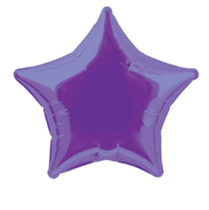 Unique Foil Balloon Deep Purple Star 20