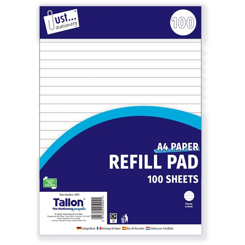 Tallon 100 Sheet Refill Pad A4
