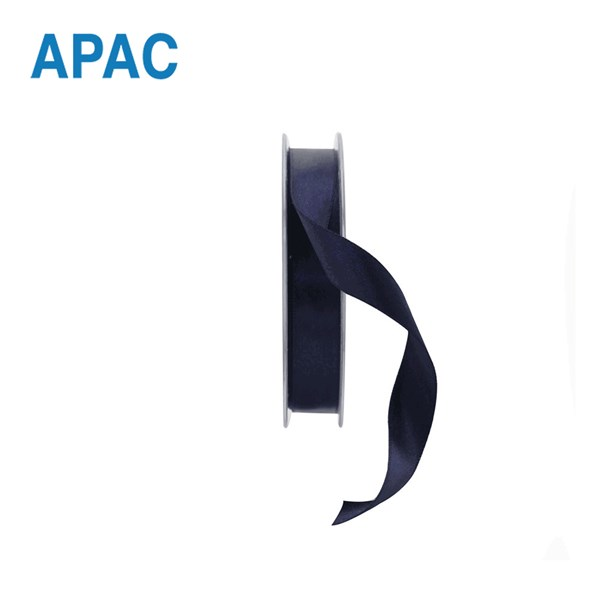 APAC Ribbon Satin Navy Blue 15mm x 20m
