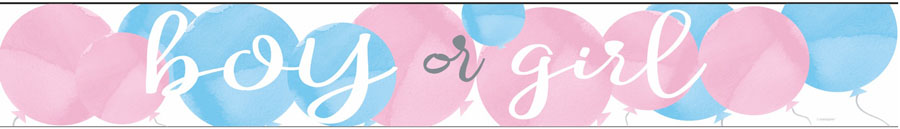 Unique Banner Gender Reveal Balloons 9ft