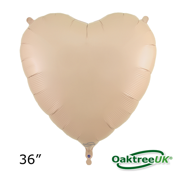 Oaktree Foil Balloon Nude Heart 36"