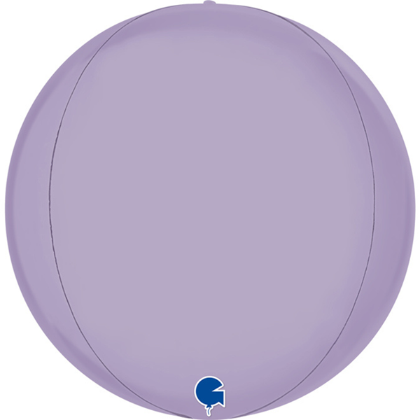 Grabo Foil Balloon Satin Lilac Globe 15"