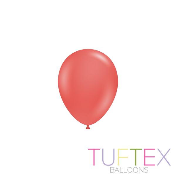 Tuftex Standard Aloha 5-inch latex balloons in assorted colors, ideal for decorating and celebrations, 50-pack.
