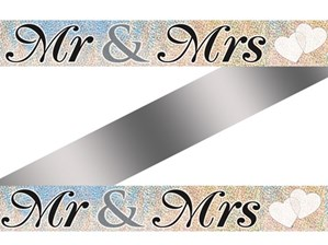 Unique Banner Mr & Mrs 12ft