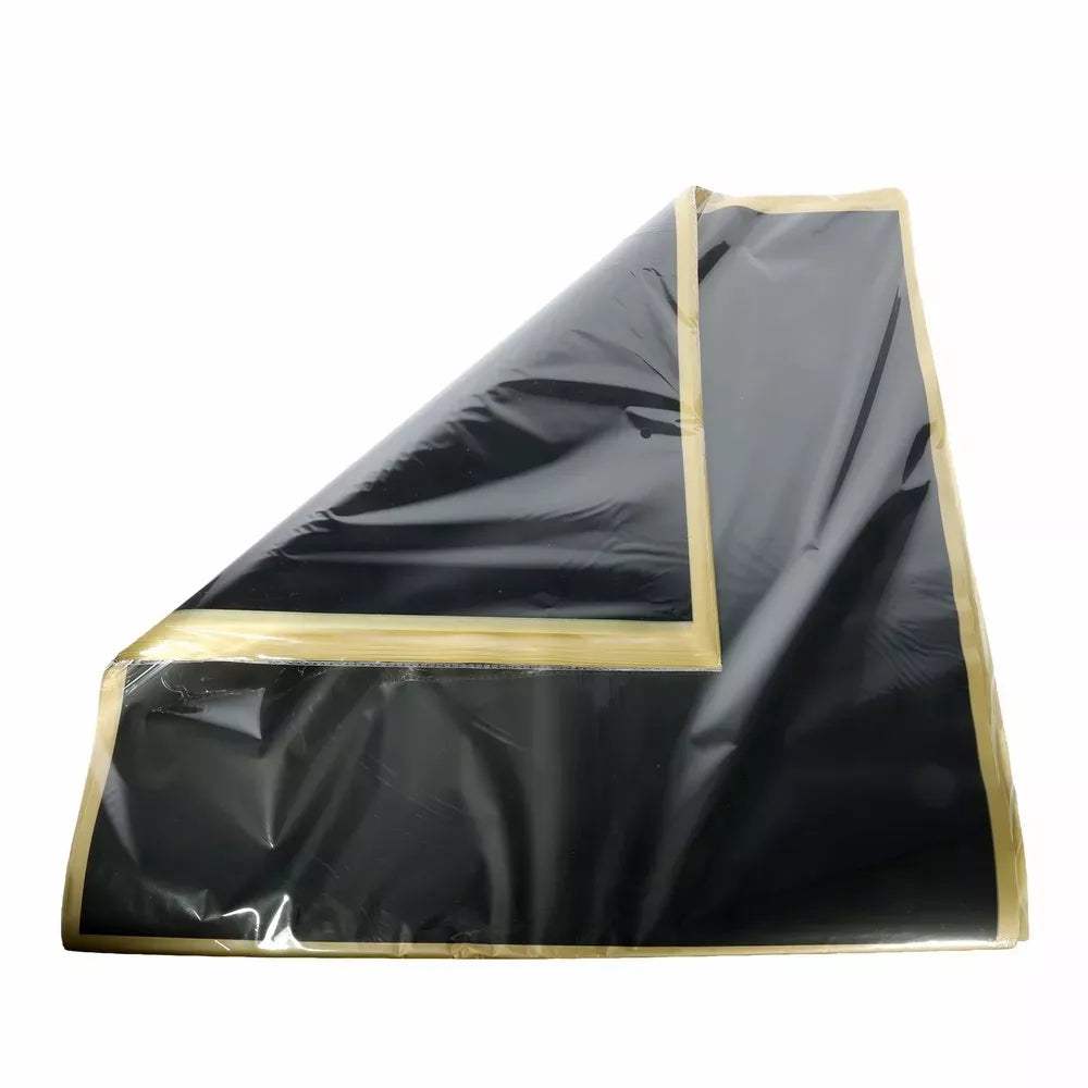 Film Sheets Black W/Gold Border 57x57cm 100pk