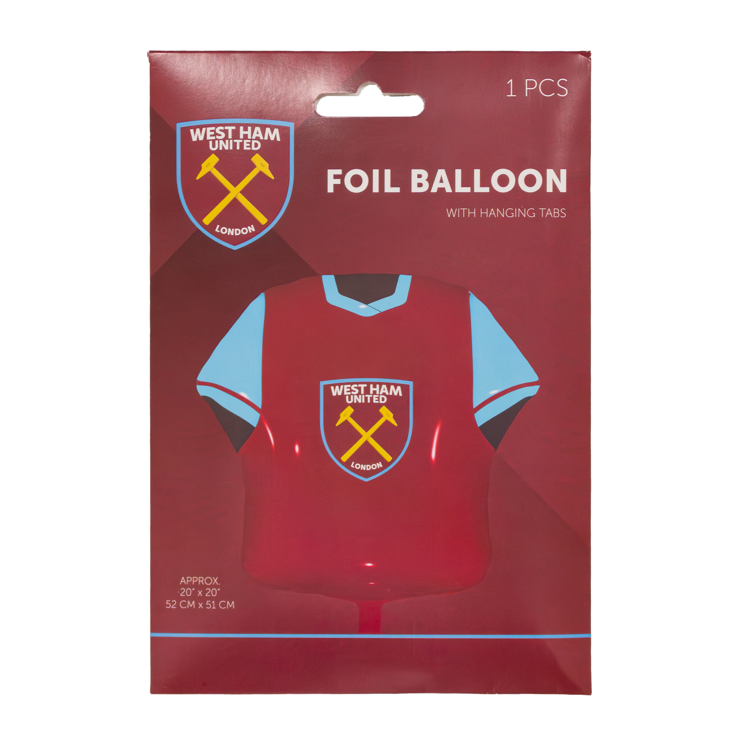 Official West Ham Shirt 21" Foil Balloon