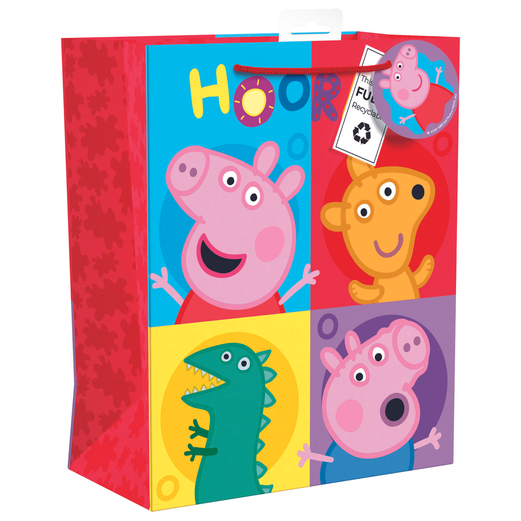 IG Design Group 6 Pack Gift Bags Peppa Pig Large