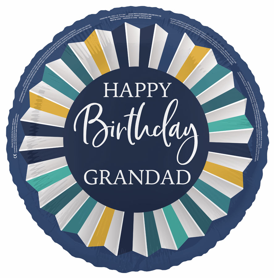 Unique Birthday Grandad 18" Foil Balloon