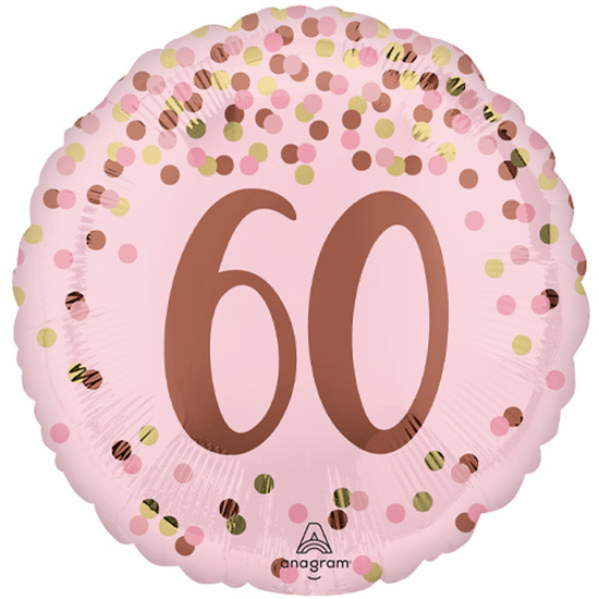 Anagram Foil Balloon Pretty Pink 60th Birthday 18