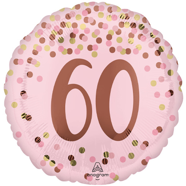 Anagram Foil Balloon Pretty Pink 60th Birthday 18
