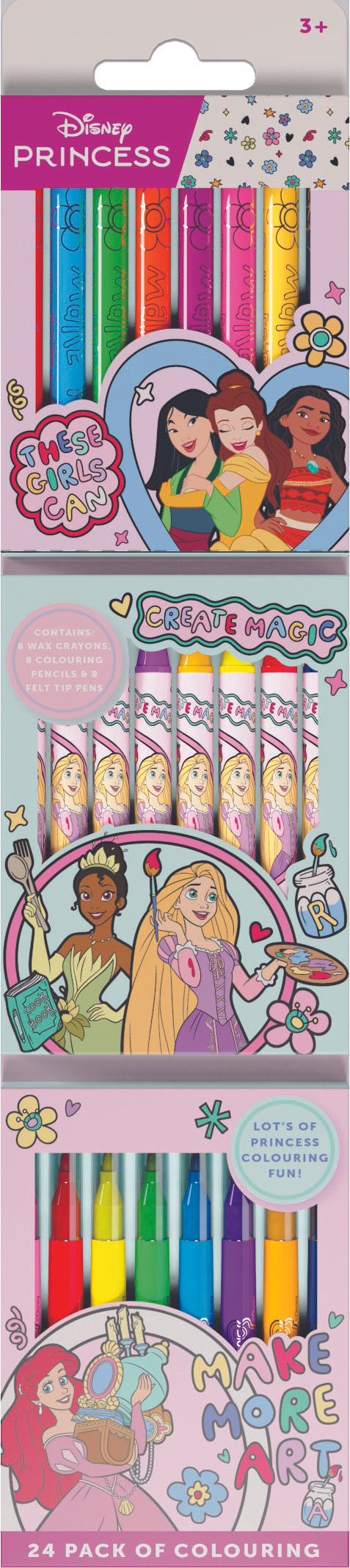 Colouring Set Disney Princess 24pcs