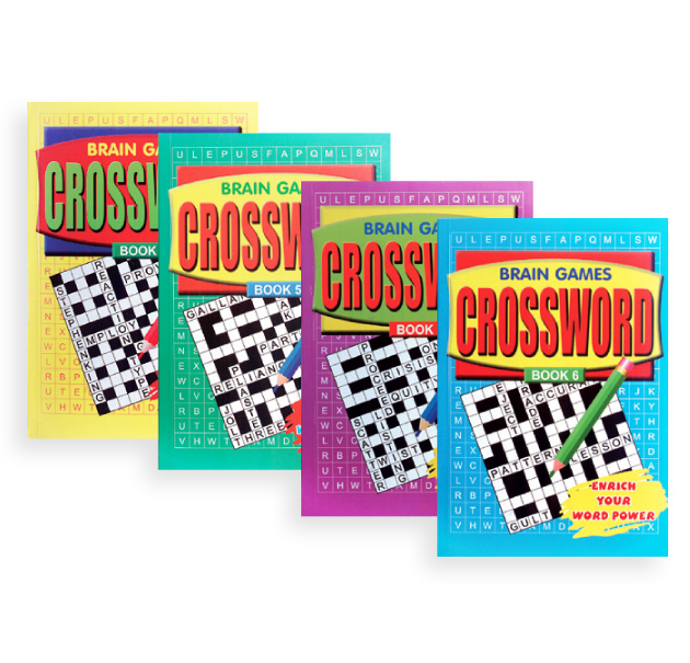Brain Games Crossword Book A5 12pk