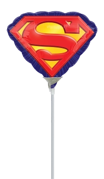 Anagram Superman Emblem 14" Air Fill Foil Balloon