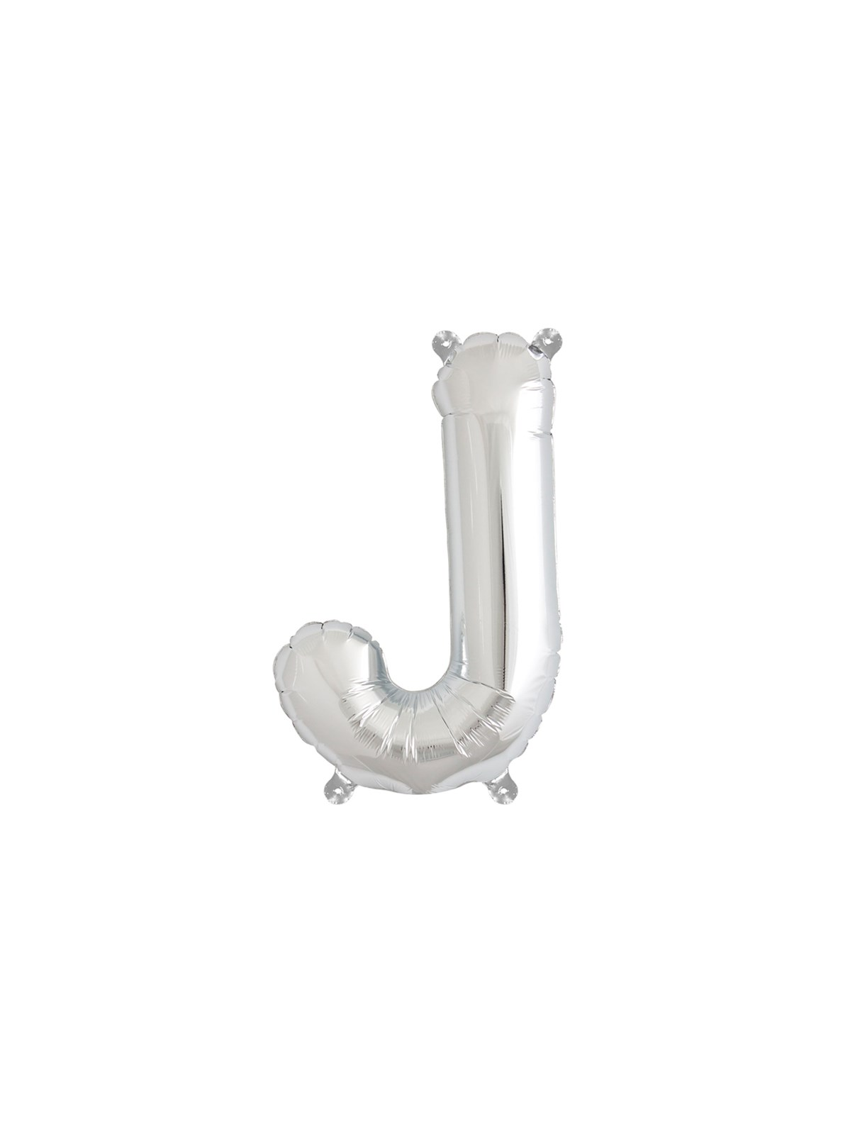 Northstar Foil Balloon Silver 16" Letter J