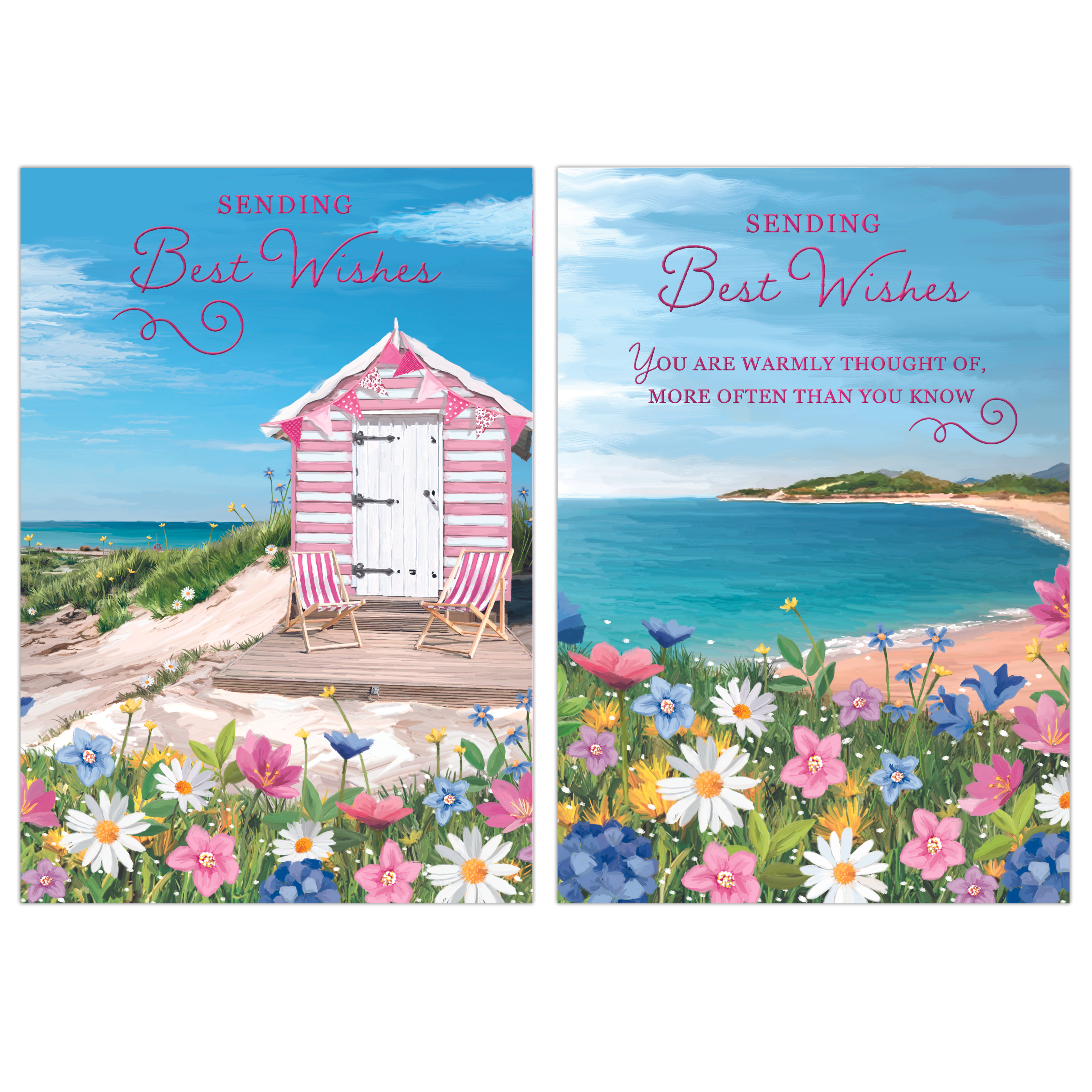 Poppyhill 12 Pack Cards C50 Best Wishes