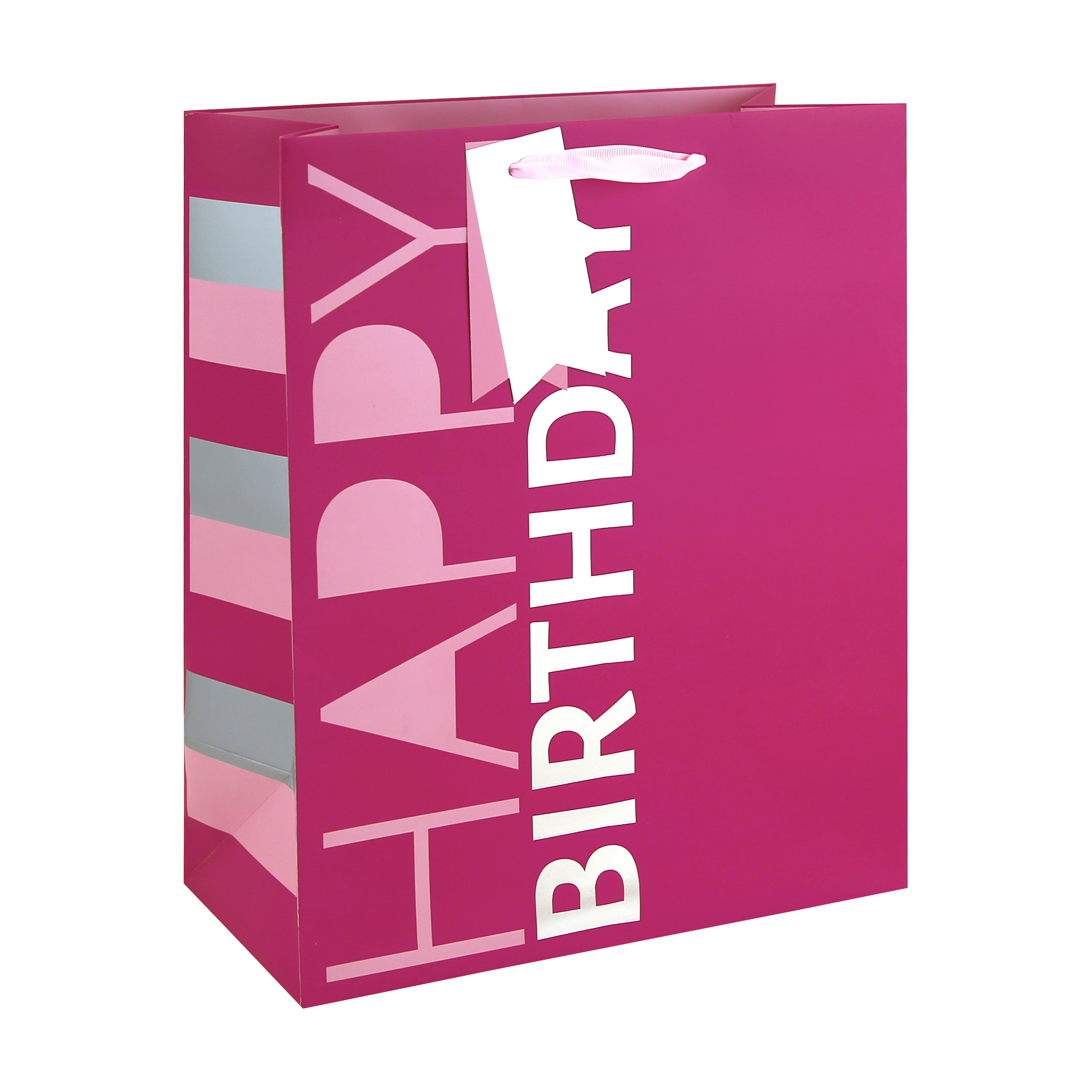 Eurowrap 6 Pack Gift Bag Pink Birthday Large