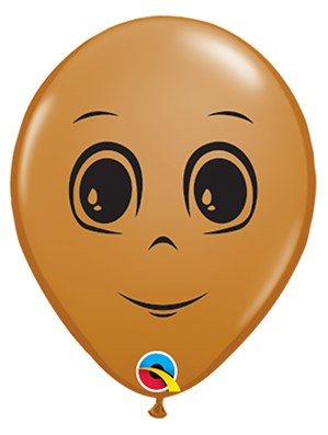Mocha Brown Masculine Face 5" Latex 100pk