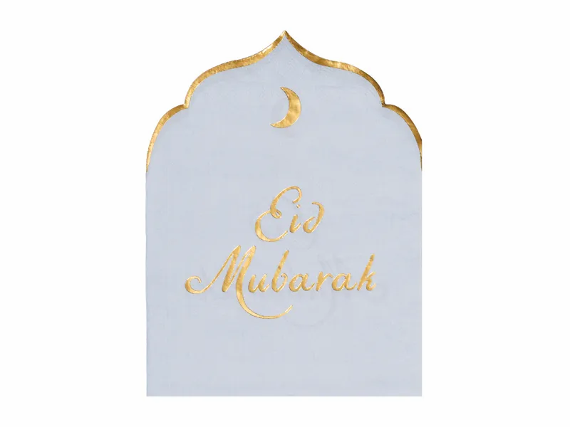 Eid Mubarak Paper Napkins 23x30cm 12pk