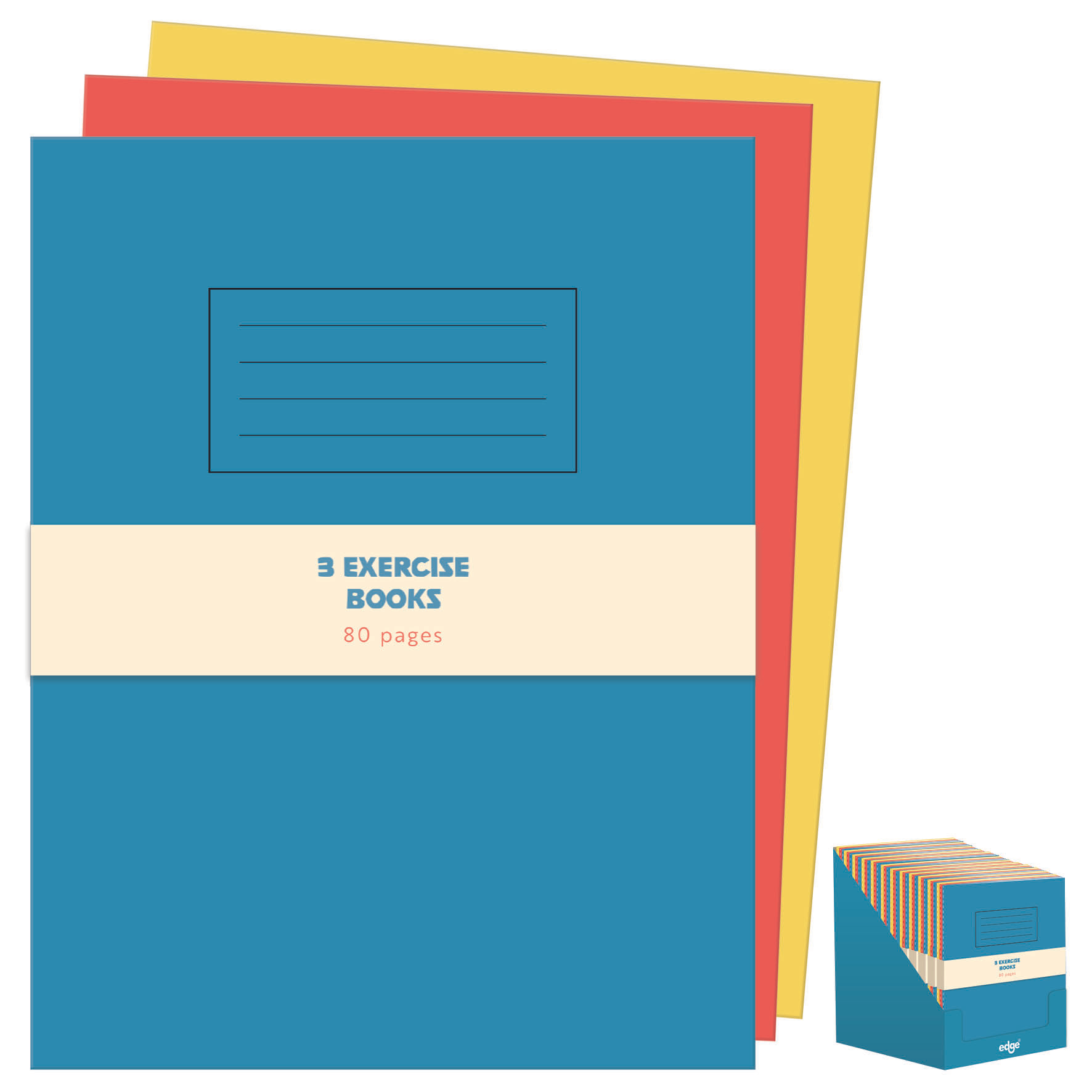 IG Design Group 3 Pack Exercise Book Big Riso