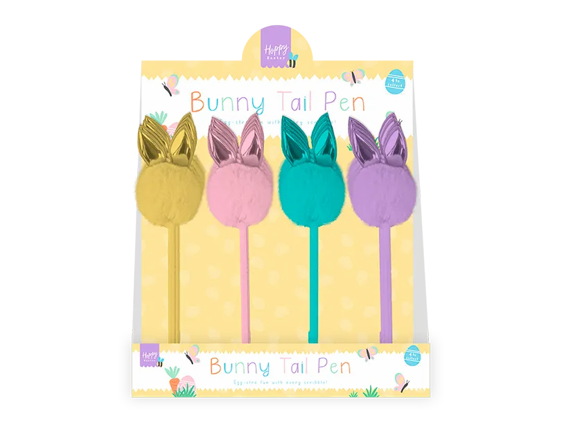 Gem Imports 24 Pack Pen Bunny Fluffy Tail